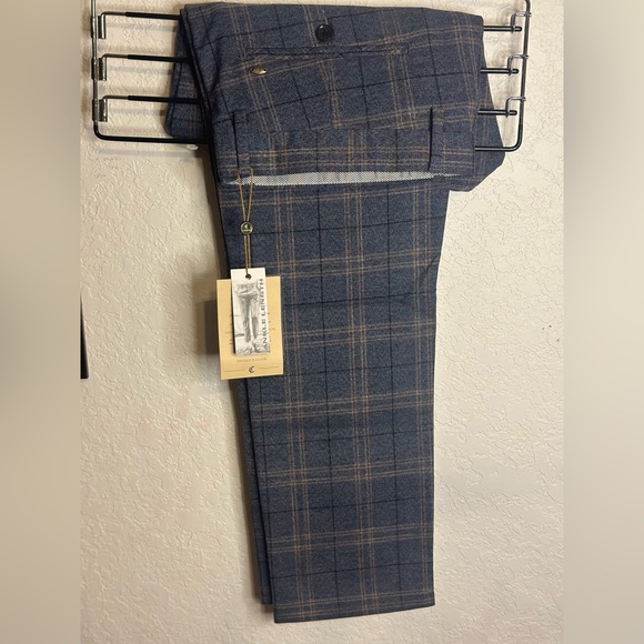 Cavana Men Slim Fit Checked Trouser - Picture 8 of 10